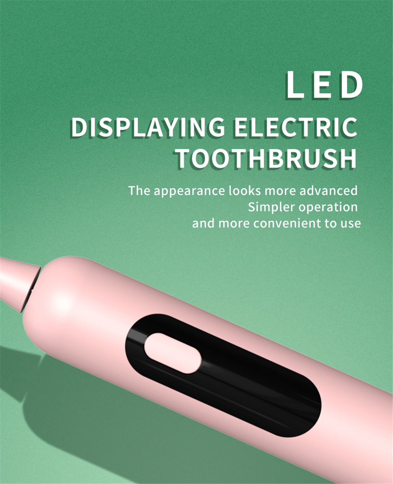 Bästa uppladdningsbara soniska elektriska tandborsten för vuxna, vattentät ipx7 (4)