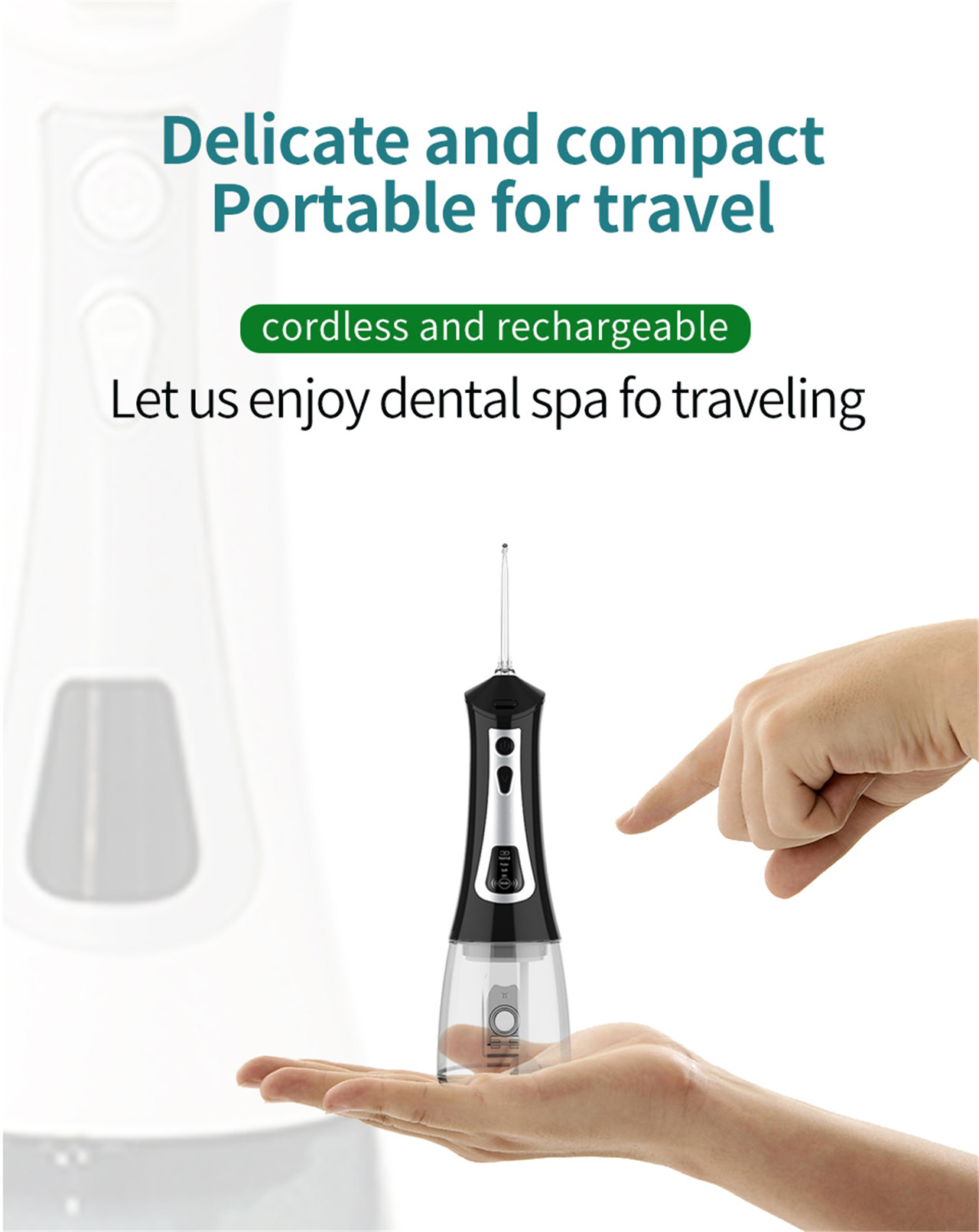 I-LCD ibonisa i-omedic water flosser ye-dental clean oral spa (12)