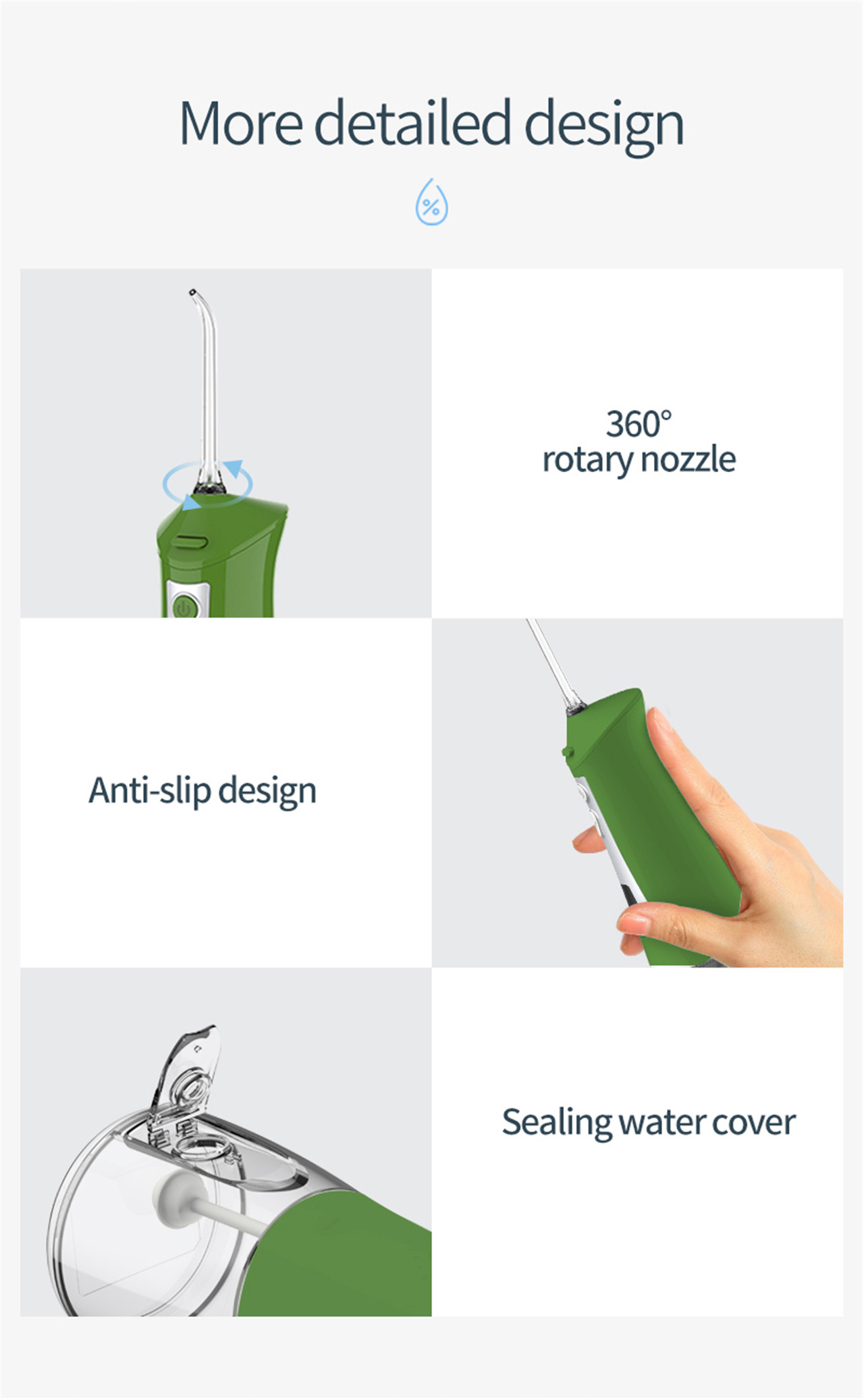 OLED дисплей иригатор за устна кухина Избор на вода за избелване на зъби (7)
