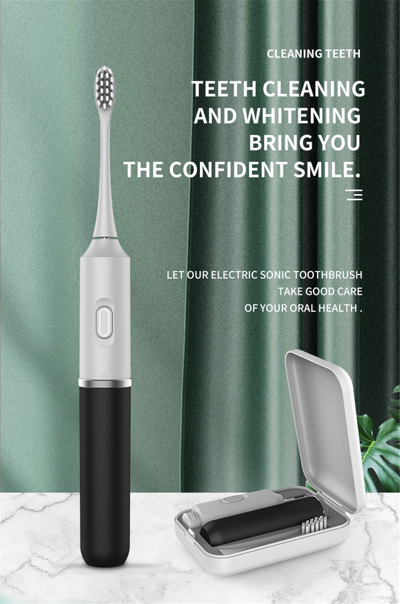 Portab Electric Adults Sonic Toothbrush easy to put in pocket (1)