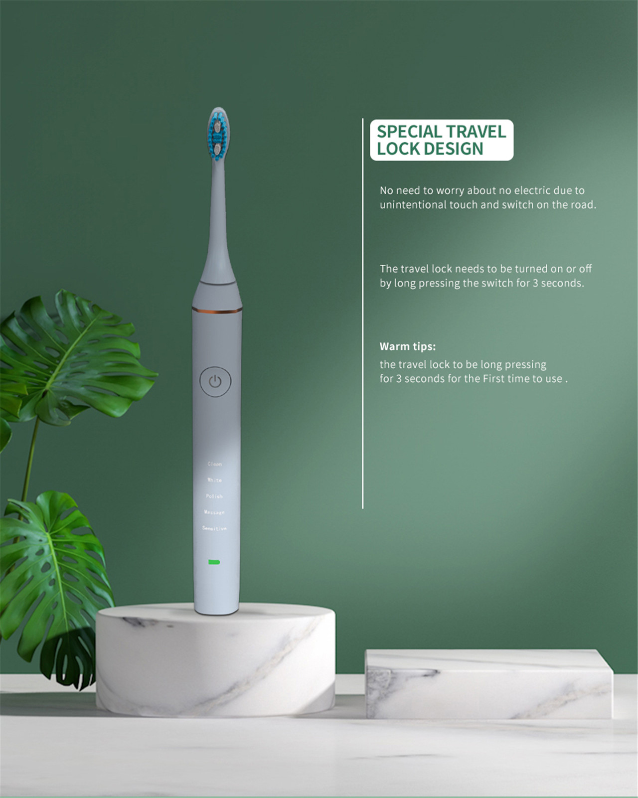 Powerful Ultrasonic Electric Toothbrush Whitening Toothbrush Adult Electronic Teethbrush (4)