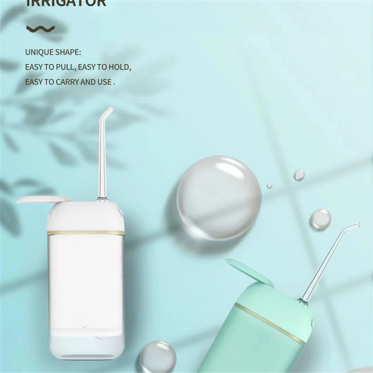 Water Flosser [Mini Cordless Portable] Oral Irrigator Water Teeth Cleaner Pick (10)