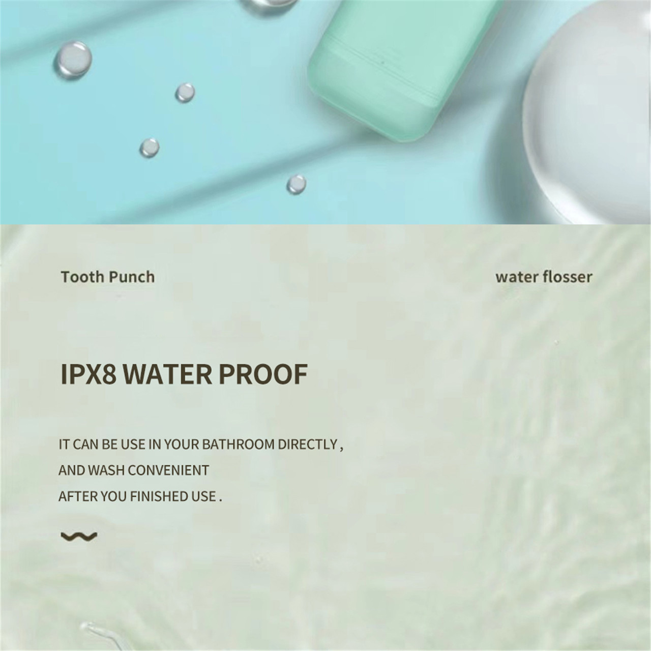 Water Flosser [Mini Cordless Portable] Oral Irrigator Water Teeth Cleaner Pick (11)