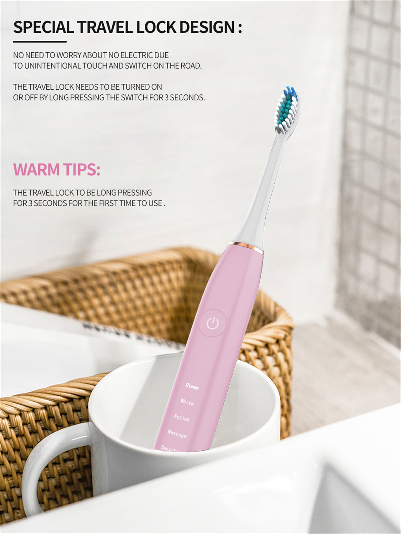 Electronic Toothbrush tooth whiten Sonic care Toothbrush China Manufacturer (5)