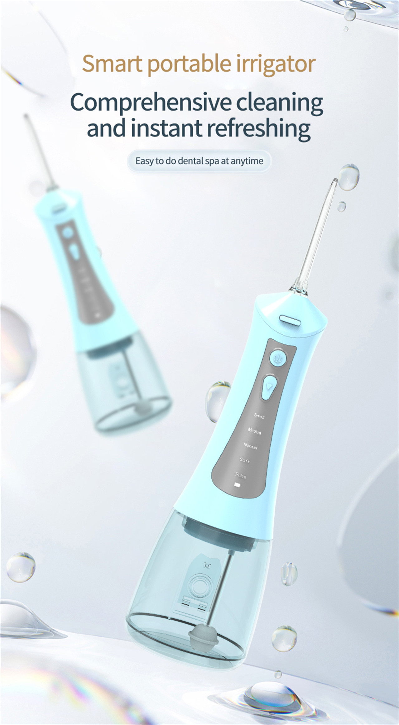wysokociśnieniowy irygator dentystyczny do pielęgnacji jamy ustnej najlepszy elektryczny flosser do wody (1)